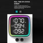 DeepCool LD360 WH ARGB AIO WHITE LIQUID COOLER : Large Display with ARGB Halos for CPU Status ,  3x ARGB PWM Fans , 5th Generation High-Performance Pump up to 3400 RPM , Pre-applied Thermal Paste | WHITE - Image 2