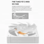 DeepCool LD360 WH ARGB AIO WHITE LIQUID COOLER : Large Display with ARGB Halos for CPU Status ,  3x ARGB PWM Fans , 5th Generation High-Performance Pump up to 3400 RPM , Pre-applied Thermal Paste | WHITE - Image 5