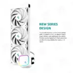 Deepcool LE720 WH 360mm ARGB CPU Liquid Cooler  All in One| Support : Intel LGA1700/1200/1151/1150/1155 & AMD AM5/AM4 - WHITE LE720-WHAMMN-G-1 - Image 3