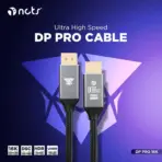 NCTS 80 Gbps DisplayPort 2.1 Cable 1.5 m, DP80 Cable with 16K 60 Hz, 8K 240 Hz, 4K 240 Hz Black with FreeSync, G-SYNC and HDR, DSC  for Gaming Monitor, PC, RTX 4080/4090, RX 7900