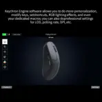 Keychron M3 Mini Wireless Mouse With 1K Polling Rate | PixArt 3395 Sensor | 26,000 DPI | Bluetooth 5.1 / 2.4GHz / Wired | Lightweight 55g | RGB | Huano Switches | Windows & macOS | BLACK  M3M-A1 - Image 2