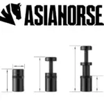 ASIAHORSE Mini GPU Holder Black – Adjustable Height 26–50mm, Compact Anti-Sag Bracket, Durable Build, Universal Support for Graphics Cards