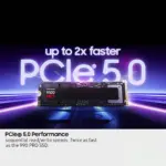 SAMSUNG 9100 PRO 1TB PCIe 5.0 NVMe M.2 SSD – Gen5 14,700MB/s Read, 13,300MB/s Write, AI & Gaming-Optimized, 5nm Controller, Magician Software, Black (No Heatsink)