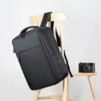 Business Slim Formal Laptop Backpack for up to 15.6 Inch - Durable Oxford Textile - USB Charging Port - Organized Compartments - Waterproof - Heavily Padded for Sensitive Electronics Impact Protection - BLACK - Image 5