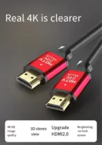 High Speed Ultra HDMI Cable CL3 Rated (1.5 Meter) with Ethernet, Supports (4Kx2K , 60HZ), Video 4K UHD 2160p, HD 1080p, 3D, Xbox Playstation PS3 18Gbps, Audio Return - RED/BLUE