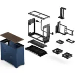 Fractal Era 2 Midnight Blue Mini-ITX Case With Anodized Aluminum Body, Walnut Top Panel, PCIe 4.0 Riser, 280 Mm AIO Support, Dual Aspect PWM Fans, 4×2.5-Inch Drive Mounts, 3-Slot GPU Support ~ FD-C-ERA2N-03 - Image 34