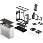 Fractal Era 2 Silver Mini-ITX PC Case With Anodized Aluminum Body, Walnut Top Panel, PCIe 4.0 Riser, 280 Mm AIO Support, Dual Aspect PWM Fans, 4×2.5-Inch Drive Mounts, 3-Slot GPU Compatibility ~ FD-C-ERA2N-01 - Image 40