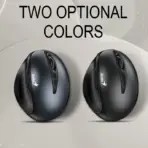 Genius Ergo 8300S Wireless Vertical Ergonomic Silent Mouse, 2.4GHz Connection, 7 Buttons, Adjustable DPI (1000/1200/1600), Up to 10m Range, Silent Click, Includes Batteries | BLACK - Image 5