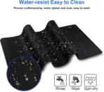 Gaming Mouse Pad, Extended Mouse Pad Size 100x50cm Thickness 3mm Premium-Textured Non-Slip & Waterproof Computer Mousepad with Stitched Edges for Gaming, Office & Home | Black - Image 3
