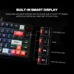 Fantech MK917 ATOM PRO79 Tri-Mode Wireless Mechanical Gaming Keyboard – Wireless & Wired, 79 Keys, Hot-Swappable, RGB, Smart Display, Rotary Knob , Built-in Battery, RED SWITCH | BLACK  - Image 12