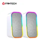FANTECH GS304 Groove Dual Mode RGB Gaming Speaker – 6W (3W x 2), RGB Lighting, Dual Connectivity (3.5mm & USB), Wireless Support, Compatible with PC, Mobile & Cameras, White - Image 2