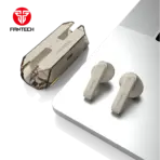 FANTECH WAVE 11 TW11V2 Wireless Earphones – Bluetooth 5.3, 13mm Drivers, Type-C Charging, Up to 5 Hours Playtime, Clear Mic Sensitivity, Beige - Image 4
