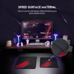 FANTECH MP356 Vigil Gaming Mouse Pad – 350x300x4mm, Slick Water-Repellent Surface, Anti-Slip Rubber Base with Wave Structure, Sewed Edges, Comfortable Cushioning, Black - Image 7