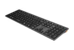 A4TECH FBX50C  Bluetooth & 2.4G Wireless KB Dual Connectivity - up to 4 Devices Simultaneously - Scissor Switches Chocolate Keycaps - USB Type C  Rechargeable - Compatible with Windows, Mac, Chrome OS, Android, iPad, iPhone, etc. - Image 2