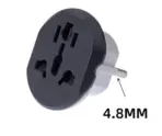 Universal EU KR Plug Adapter AC 250V 16A EU Converter 2 Round Pin Socket Suitable For US UA UK To EU Plug For LAPTOPS & SMART DEVICES - Image 2