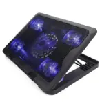 Cooling Pad Gaming Laptop Cooler, Notebook Cooling Pad | Supports 12" to 16" Laptops , 2 USB Ports - 5 Fans with LED , Light Weight Slim Cooler - Image 11