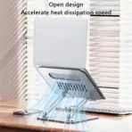 Folding Portable Desktop Laptop Holder Multi-Angle Adjustable Aluminum Alloy Notebook Stand - Image 2