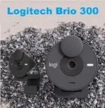 Logitech Brio 300 Full HD Webcam with Privacy Shutter, Noise Reduction Microphone, USB-C, certified for Zoom, Microsoft Teams, Google Meet, Auto Light Correction | Black ~ OPEN BOX 