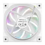 DeepCool FL12R 120mm 3 Fans ARGB Reverse Blade , 500–2150 RPM, 55 CFM, ≤33.9 dB, Fluid Dynamic Bearing, Gen2 LEDs, PWM + ARGB Sync 8-Pin, Anti-Vibration, Durable PBT Frame | WHITE - Image 11