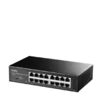 CUDY FS1016 16-Port 10/100 Mbps Ethernet Switch | VLAN & Extend Mode up to 250m | Metal Casing | 3.2Gbps Capacity | Rackmount | Power Saving | Plug & Play - Image 3