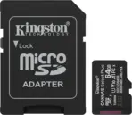 Kingston Canvas Select Plus 64GB MicroSD Card microSDXC Gen3 With A1 App Performance, Class 10 UHS-I Speed, Up To 100MB/s Read, V10 Video Rating, Android Compatible, Durable , Including SD Adapter - Image 6