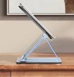 Folding Portable Desktop Laptop Holder Multi-Angle Adjustable Aluminum Alloy Notebook Stand - Image 5