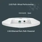 Festa F76 BE9300 Tri-Band WiFi 7 Ceiling AP – 9.3 Gbps Speeds, 2.5G PoE Port, Mesh & Seamless Roaming, 320 MHz, 4K-QAM, Multi-Link Operation, Festa Cloud Management - Image 7