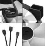 Fractal Prisma AL18 RGB PWM 2-Pack  High-Airflow 180mm ARGB Fans With LLS Bearings, PWM 300–1200 RPM Range, Uniform Glow Ring, High Static Pressure And Wide Compatibility | Black ~ FD-FAN-PRI-AL18-PWM-2P - Image 11