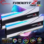 G.SKILL Trident Z5 Neo RGB Series DDR5 RAM 64GB Kit (2X 32GB) 6000MT/s CL36 1.35V (PC5 48000) , AMD Expo & Intel XMP 3.0 Desktop Computer Memory U-DIMM | Matte White F5-6000J3636F32GX2-TZ5NRW