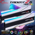 G.SKILL Trident Z5 Neo RGB Series DDR5 RAM 64GB Kit (2X 32GB) 6000MT/s CL36 1.35V (PC5 48000) , AMD Expo & Intel XMP 3.0 Desktop Computer Memory U-DIMM | Matte White F5-6000J3636F32GX2-TZ5NRW