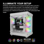 GAMDIAS CHIONE E4 360mm AIO ARGB WHITE CPU Liquid Cooler, Real-time Digital Display PWM Pump, Hidden Cable Design, 3X 120MM ARGB PWM Fan w/MB Sync, Intel LGA 1700/1200, AMD AM5/AM4 | White CHIONE-E4-360-W - Image 4