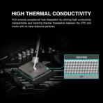 GAMDIAS XC5 PERFORMANCE THERMAL COMPOUND 4g : Nano-diamond Base Material ; 3-in-1 Application Kit ; Non-Electrically Conductive ; -50℃~220℃ Temp Range ; <0.1 Thermal Impedance | SILVER  - Image 2