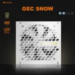 Cougar GEC Snow 750 Gold PSU – High-Efficiency 80Plus 230V EU Power, DC-To-DC Stability, Ultra-Silent 120mm Fan, Single 12V Rail, PCIe 4.0 Support, Full Protections, Non-Modular Compact Design | White - Image 2