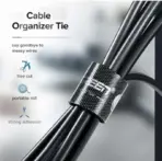 UGREEN VELCRO SELF ADHESIVE CABLE ORGANISER | Strong Adhesion | Reusable | 2m Length 20mm Width - Image 5