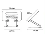 Folding Portable Desktop Laptop Holder Multi-Angle Adjustable Aluminum Alloy Notebook Stand - Image 8
