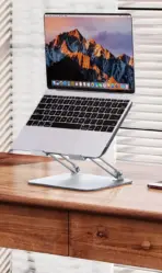 Folding Portable Desktop Laptop Holder Multi-Angle Adjustable Aluminum Alloy Notebook Stand - Image 4