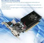 LYNX NVIDIA GT 210 Graphics Card 1GB DDR3 64-Bits 1000Mhz Core , Desktop Video Card for Gaming PC, DVI-I, HDMI, VGA,  Low Profile Computer GPU, PCI Express  Video Graphics Card  - Image 9