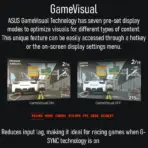 ASUS ROG Strix XG259QNS 24.5-inch  FHD 380Hz OC Fast IPS Gaming Monitor – 0.3ms, HDR400, ELMB Sync, FreeSync Premium, Gaming A.I. , DP 1.4, HDMI 2.0, USB Hub, Adjustable Stand | BLACK - Image 14