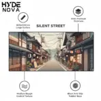 HYDE NOVA " SILENT STREET " Extended Mousepad , 900mm x 400mm  , Medium-Rough Texture Upper Surface , Rugged Rubber Anti-slip Backing , 4mm Thickness - Image 2