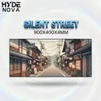 HYDE NOVA " SILENT STREET " Extended Mousepad , 900mm x 400mm  , Medium-Rough Texture Upper Surface , Rugged Rubber Anti-slip Backing , 4mm Thickness