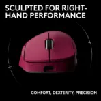 Logitech G PRO X SUPERLIGHT 2 Wireless Gaming Mouse With HERO 2 Sensor Up To 44,000 DPI, LIGHTSPEED 8K Polling, LIGHTFORCE Hybrid Switches, 95-Hour Battery, 60g Ultra-Light Design | PINK ~ 1 Month Warranty - Image 2