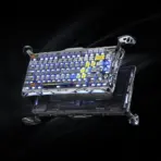 GravaStar Mercury K1 Pro Interstellar 75% Tri-Mode Connectivity Mechanical Keyboard With Gasket Mount,  x Kailh Speedy Mint Linear Switches, Dual RGB, PBT Keycaps, 8000mAh Battery,  Aluminum Alloy Exoskeleton, for Windows / macOS | Silver Edition - Image 10