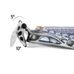 GravaStar Mercury K1 Pro Interstellar 75% Tri-Mode Connectivity Mechanical Keyboard With Gasket Mount,  x Kailh Speedy Mint Linear Switches, Dual RGB, PBT Keycaps, 8000mAh Battery,  Aluminum Alloy Exoskeleton, for Windows / macOS | Silver Edition - Image 15