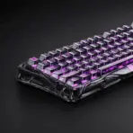 GravaStar Mercury V75 Lite Transparent 75% Keyboard with RGB Blackcore HE Magnetic Switch Keyboard, Wired Low-Latency, 0.01mm Precision, Adjustable Actuation, Rapid Trigger, Hot-Swappable, Windows & macOS ,| Transparent Black - Image 12