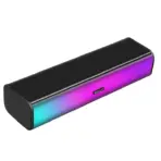 KISONLI I-630 RGB Bluetooth USB Gaming Speakers – Dual 3W Drivers, 10W Max Output, 2.0 Channel, PC/Laptop/Desktop Compatible, USB-Powered, RGB Light, Black - Image 3