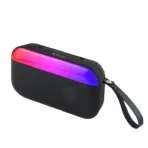KISONLI S19 RGB Wireless Bluetooth Speaker – 5W Bass Sound, 1200mAh Battery, LED Light, AUX/USB/FM, BT 5.0+EDR, Memory Card Slot, Portable for Outdoor, PC, Phone - Image 3