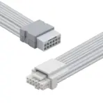 ASIAHORSE PCIe 5.0 16AWG GPU Extension Cable (12+4 Pin) – 1-End 180° White, 300mm, Alloy Copper Gold-Plated Terminals, Compatible with RTX 3090Ti, 40 & 50 Series