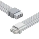 ASIAHORSE PCIe 5.0 16AWG GPU Extension Cable (12+4 Pin) – 1-End 180° White, 300mm, Alloy Copper Gold-Plated Terminals, Compatible with RTX 3090Ti, 40 & 50 Series