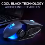 T-WOLF ROBOCOP G530 Wired Gaming Mouse | 6400 DPI | RGB Backlight | 7 Buttons | Custom Weight Design | Ergonomic Grip | USB | Tech Black - Image 8