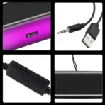 KISONLI I-630 RGB Bluetooth USB Gaming Speakers – Dual 3W Drivers, 10W Max Output, 2.0 Channel, PC/Laptop/Desktop Compatible, USB-Powered, RGB Light, Black - Image 6